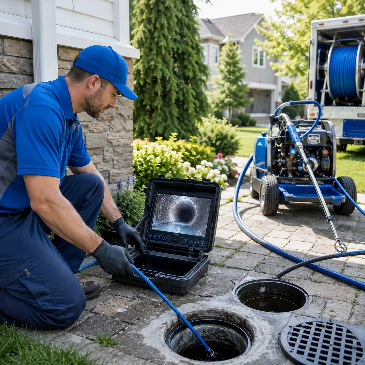 Outdoor drain cleaning professionals serving Algoma, WI