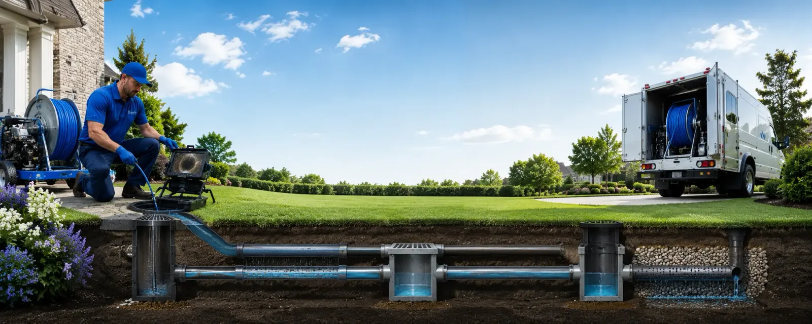 Outdoor drain cleaning information for Algoma, WI